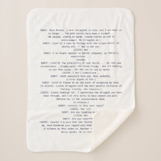 Jane Austen Sherpa Blanket