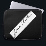 Jane Austen Signature Laptop Sleeve<br><div class="desc">The signature of one of history’s most famous writers,  Jane Austen.</div>