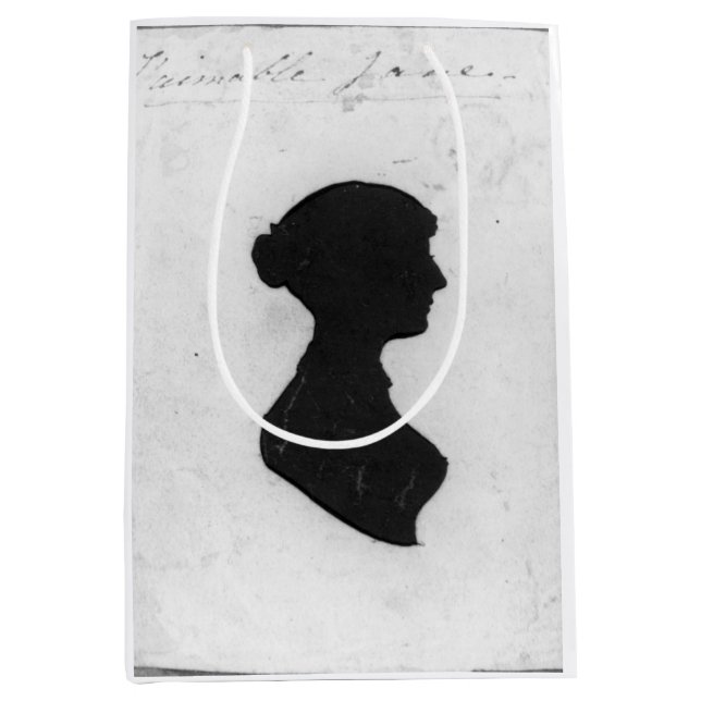 Jane Austen Sihouette Medium Gift Bag (Front)