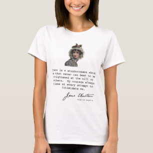 Jane Austen silhouette and book quote, T-Shirt