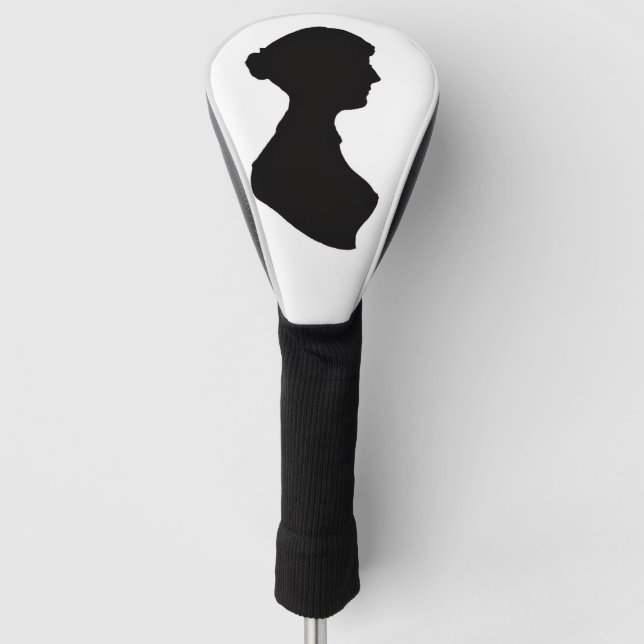 Jane Austen silhouette Golf Head Cover (Front)