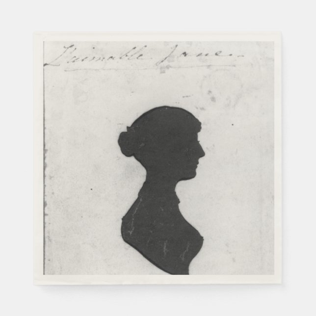 Jane Austen Silhouette Napkins (Front)