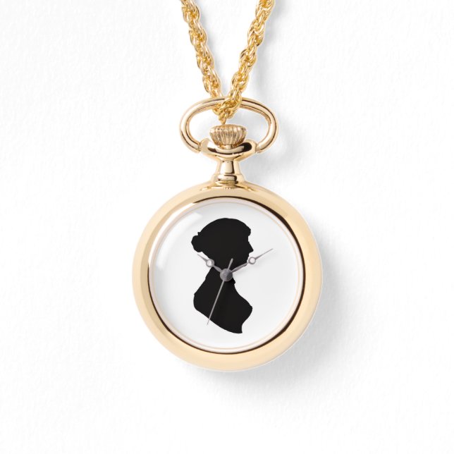 Jane Austen Silhouette  Watch (Front)