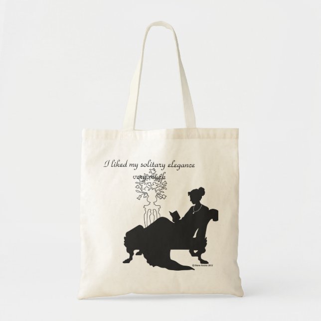 Jane Austen Solitary Elegance Tote (Front)