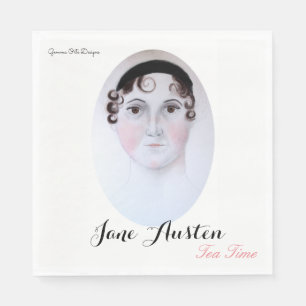 Jane Austen tea time paper napkin. Napkin