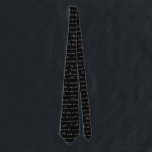 Jane Austen Text Black and White Literary Tie<br><div class="desc">Text from Jane Austen's famous novel Pride and Prejudice, in a lovely script in white on black, makes a great British literature themed tie. Matching items are available in my Zazzle store.</div>