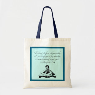 Jane Austen Time Quote – Mansfield Park Vintage Tote Bag