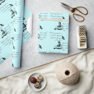 Jane Austen Time Quote – Mansfield Park Vintage Wrapping Paper
