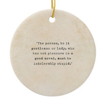 Jane Austen Typewriter Typographical Book Quote