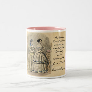 Jane Austen: Vanity Two-Tone Coffee Mug