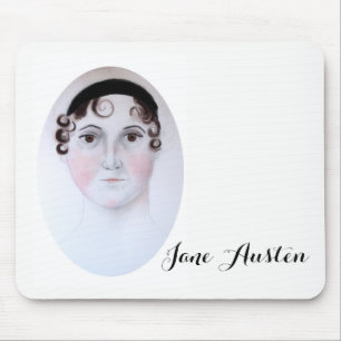 Jane Austen watercolor mousepad by ORDesigns