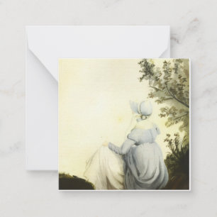 Jane Austen watercolor portrait Card