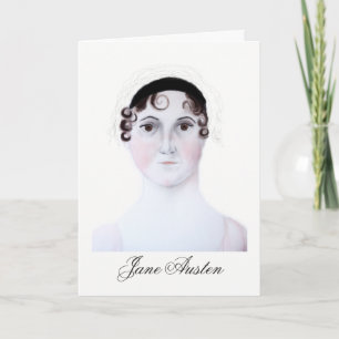 Jane Austen watercolor portrait Greeting Card