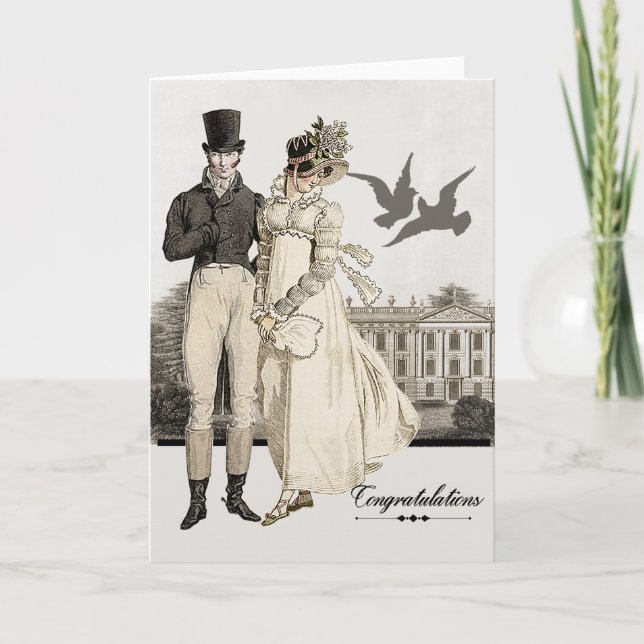 Jane Austen Wedding Card (Front)