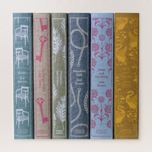 Jane Austen's books Jigsaw Puzzle (Vertical)