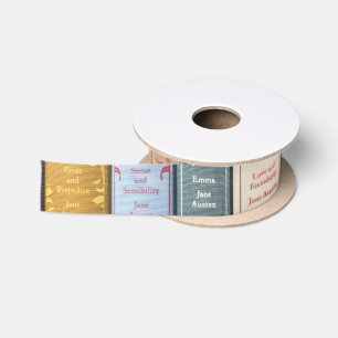 Jane Austen's Books Satin Ribbon