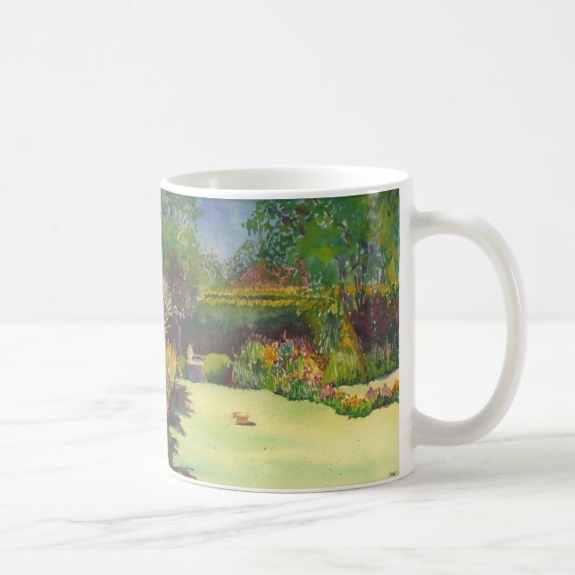 Jane Austen's Garden II Watercolor Mug (Right)