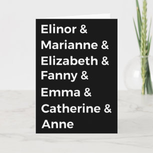 Jane Austen's Heroines I Card