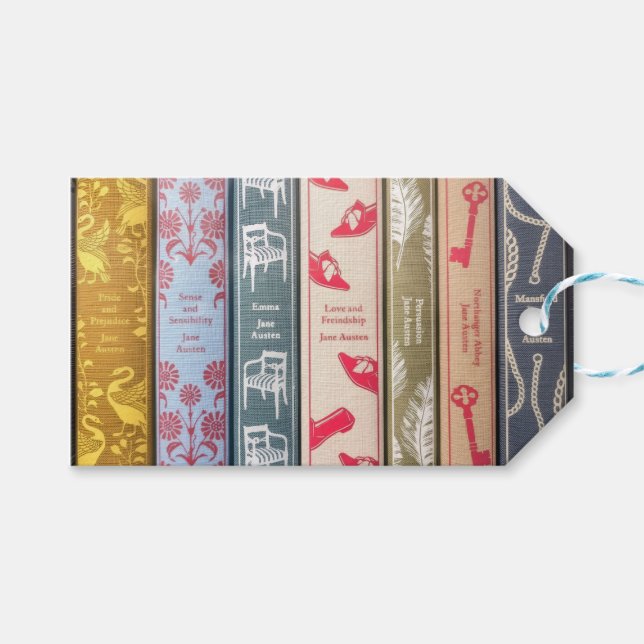 Jane Austen's Novels Gift Tags (Front (Horizontal))