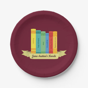 Jane Austen's Novels III Paper Plate