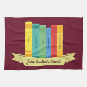 Jane Austen's Novels III Tea Towel