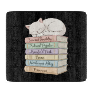 Jane Austen's Novels IX Cutting Board