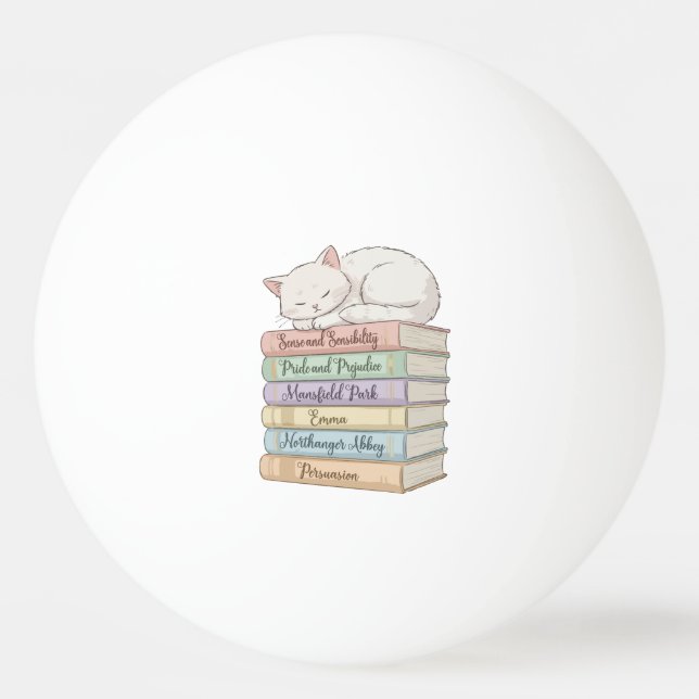 Jane Austen's Novels IX Ping Pong Ball (Front)
