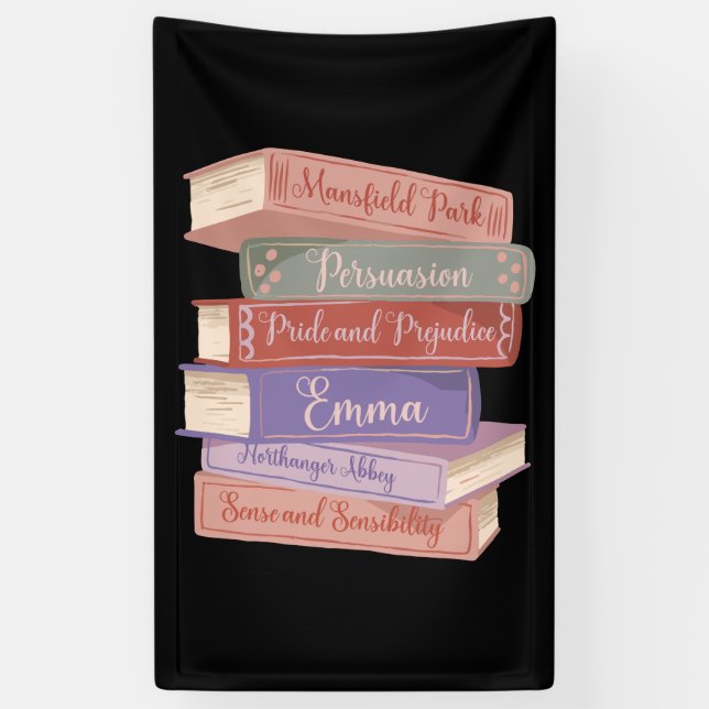 Jane Austen's Novels V Banner (Vertical)