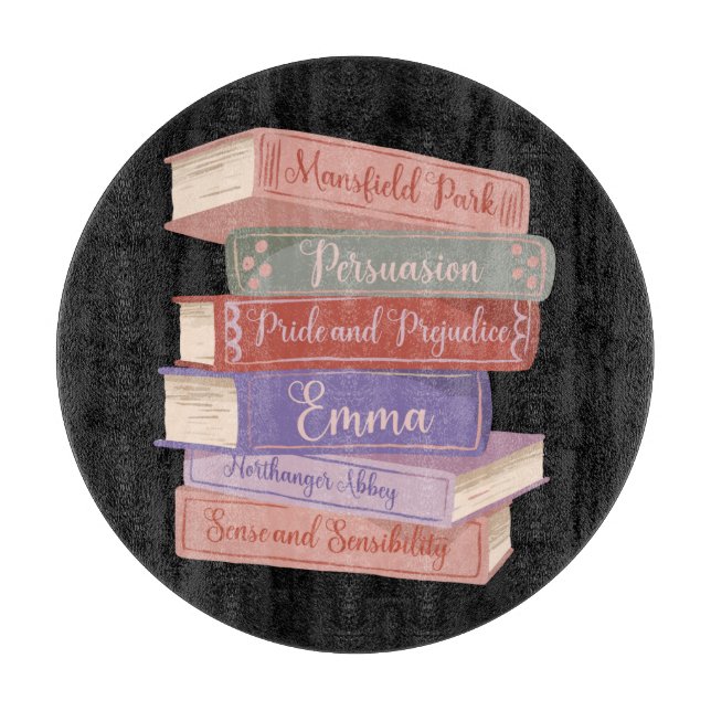 Jane Austen's Novels V Cutting Board (Front)