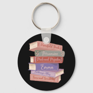 Jane Austen's Novels V Key Ring
