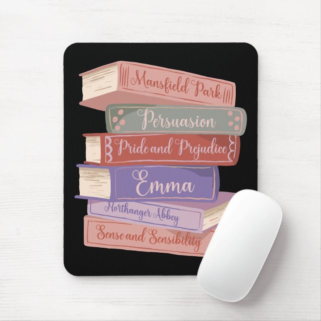 Jane Austen's Novels V Mouse Mat (With Mouse)