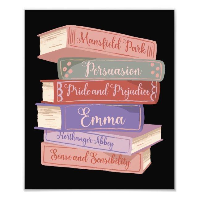 Jane Austen's Novels V Photo Print (Front)