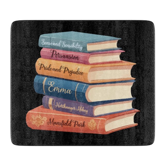 Jane Austen's Novels VII Cutting Board (Front)