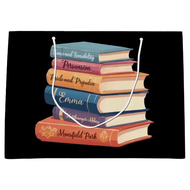 Jane Austen's Novels VII Large Gift Bag (Front)