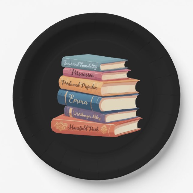 Jane Austen's Novels VII Paper Plate (Front)