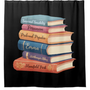Jane Austen's Novels VII Shower Curtain