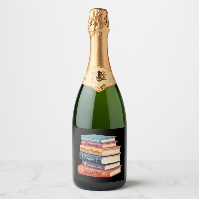 Jane Austen's Novels VII Sparkling Wine Label (Front)