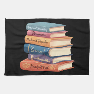 Jane Austen's Novels VII Tea Towel