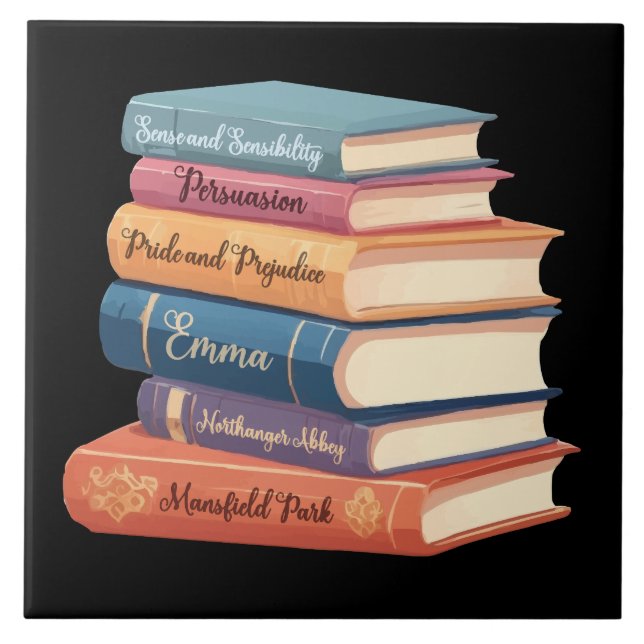Jane Austen's Novels VII Tile (Front)