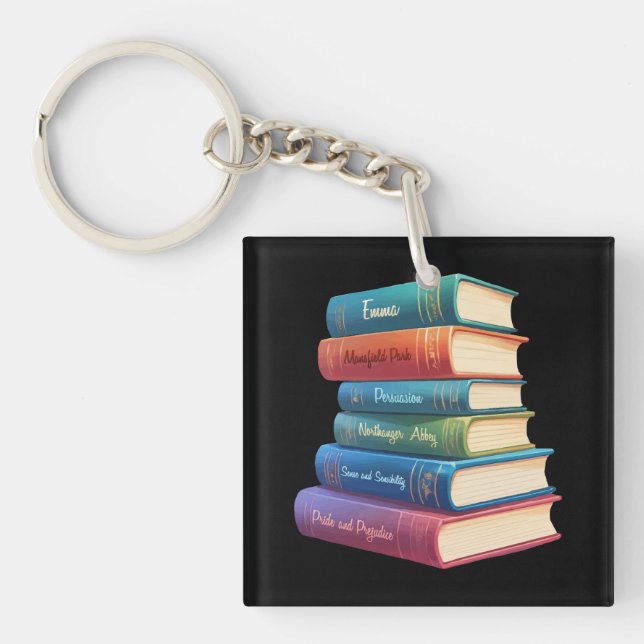 Jane Austen's Novels VIII Key Ring (Front)