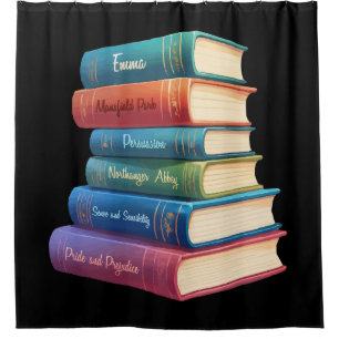 Jane Austen's Novels VIII Shower Curtain