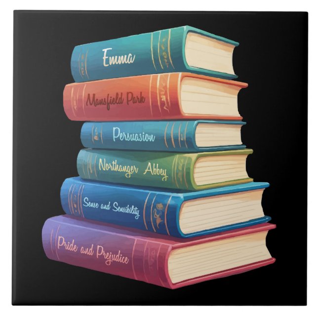 Jane Austen's Novels VIII Tile (Front)