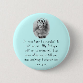 Jane Austen's Pride 6 Cm Round Badge