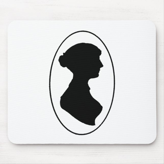 Jane Austen's Silhouette Mouse Mat (Front)