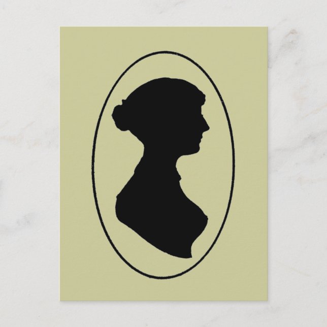 Jane Austen's Silhouette Postcard (Front)