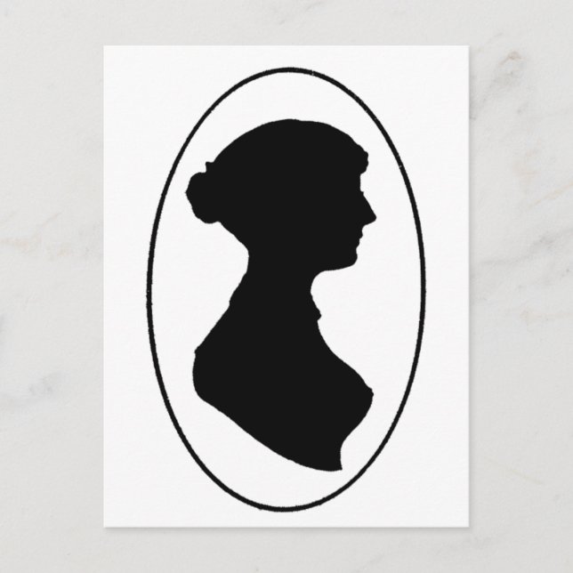 Jane Austen's Silhouette Postcard (Front)