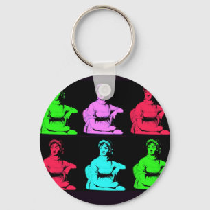 Jane Austin Collage Key Ring