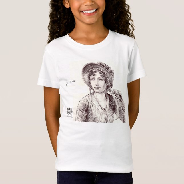 Jane Austin with a Smile T-Shirt (Front)