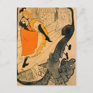 Jane Avril by Toulouse-Lautrec Postcard
