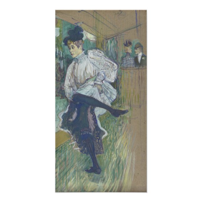 Jane Avril Dancing by Henri de Toulouse-Lautrec Poster (Front)
